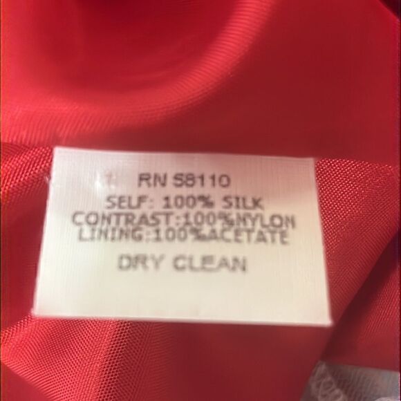 David Meister Boho Strapless Silk Dress - Picture 7 of 7